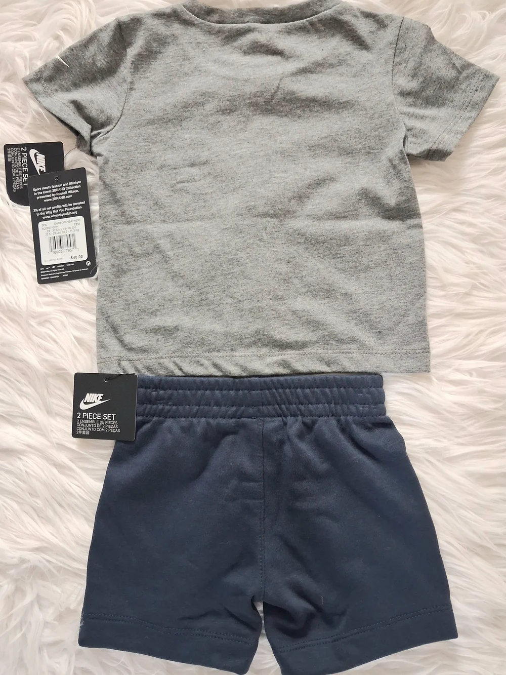 Nike 2 Piece Shorts &Shirt Set-Size 12M-NWT